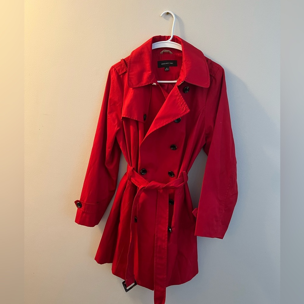 Jones New York Jacket - Trench Coat with belt